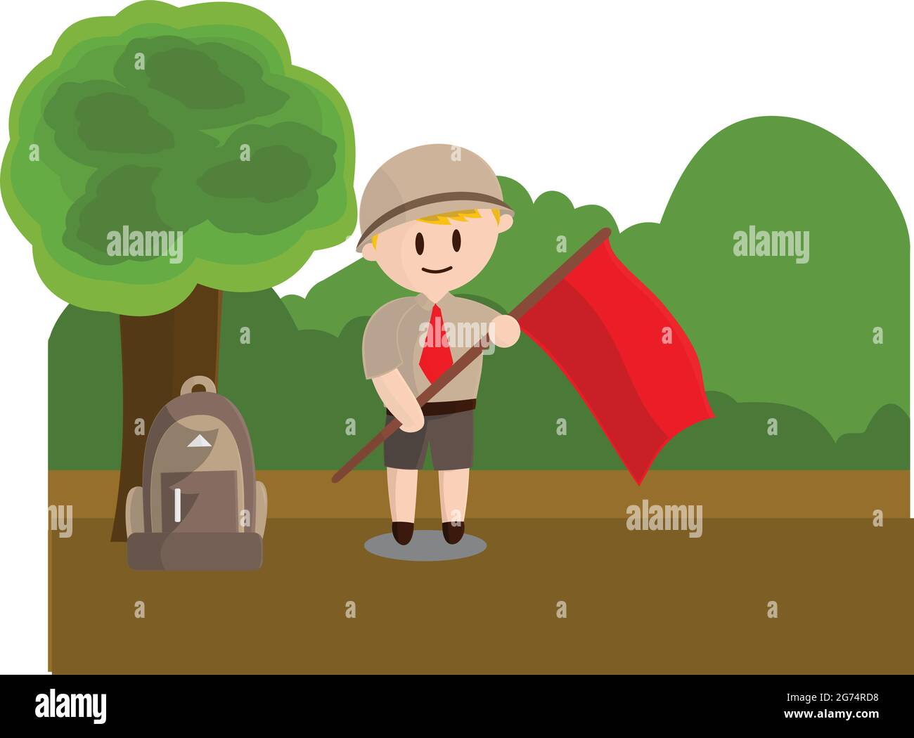 Boy scout uniform Stock Vector Images Alamy