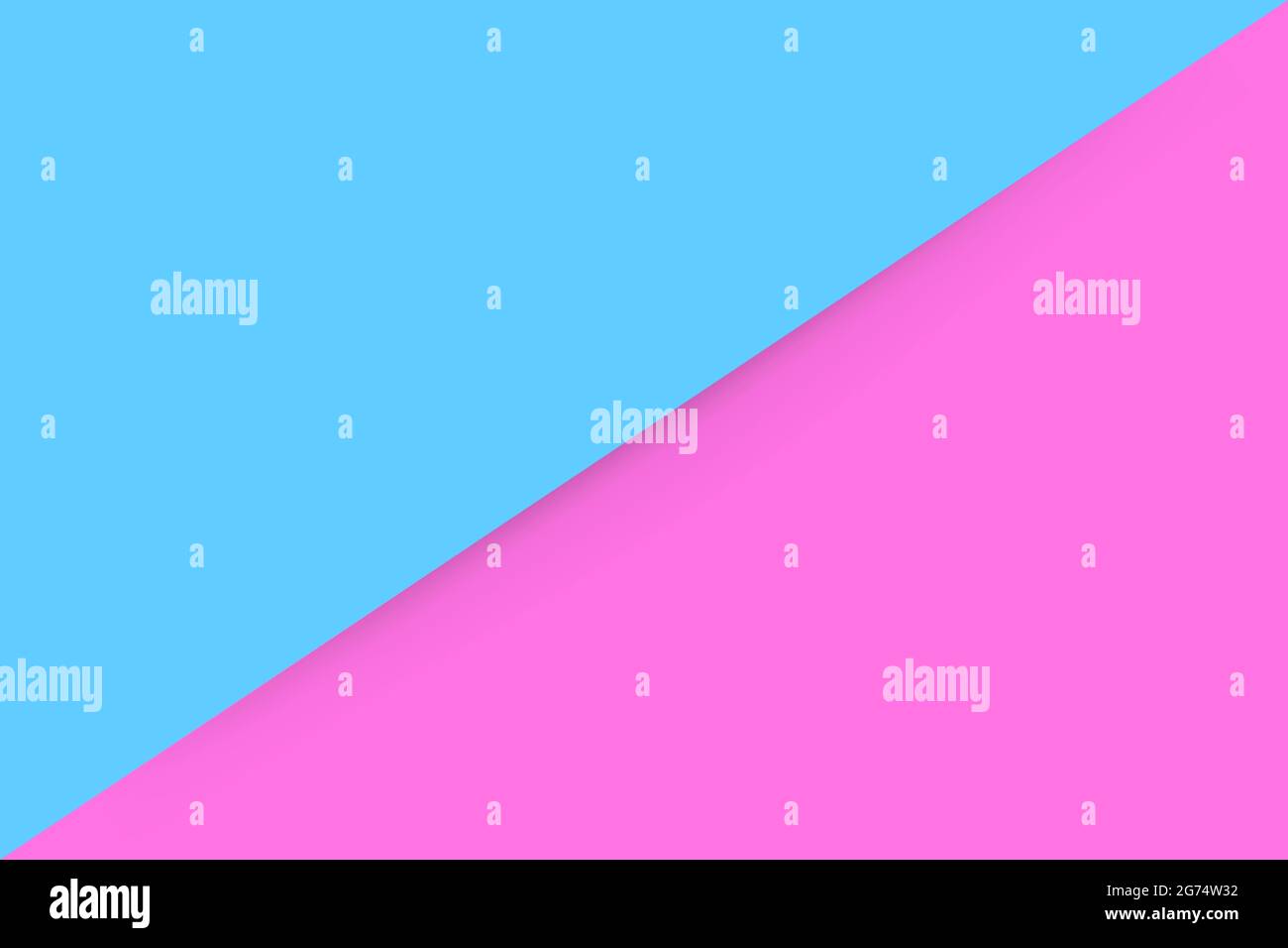 Template Triangle Blue and Pink with Diagonal Soft shadow for part or element design Stock Vector