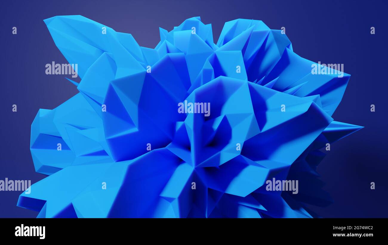 Abstract geometric shape on background with copy space Stock Photo
