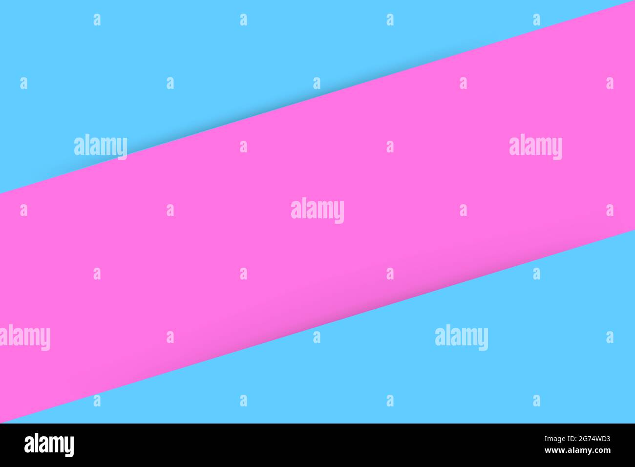 Template Triangle Blue and Pink with Diagonal Soft shadow for part or element design Stock Vector