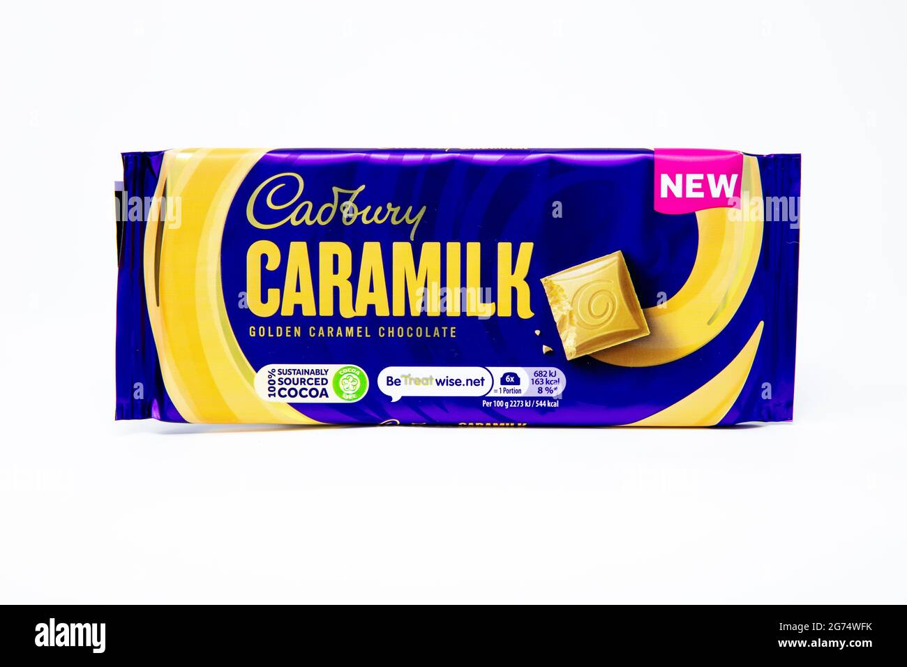 Cadbury Caramilk Chocolate Bar Stock Photo