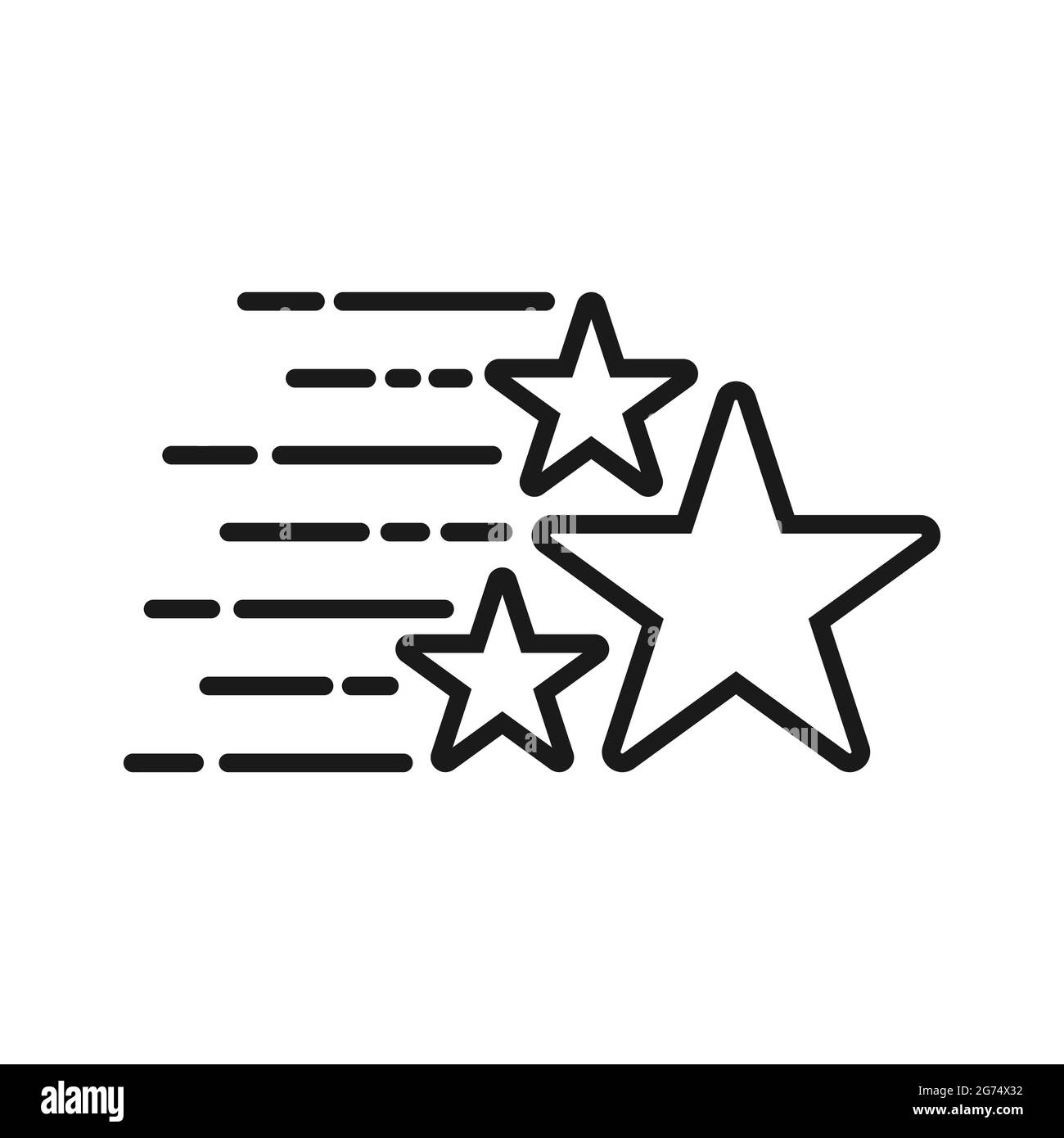 Set of Star icon vector illustration template. Star icon design collection. Star vector design isolated on white background. Star vector icon flat des Stock Vector