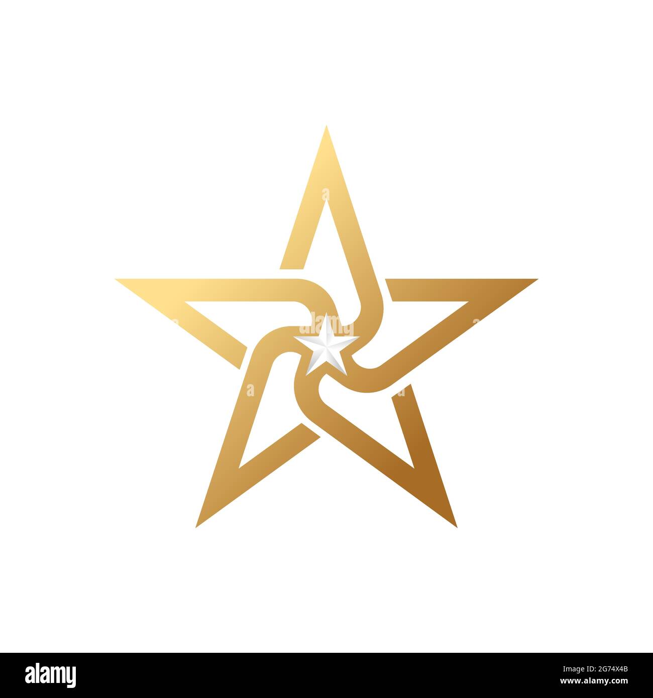Abstract Star Logo icon Design Vector template. Simple and Elegant Star Logo design concept. Star Logo icon vector design template for business, brand Stock Vector