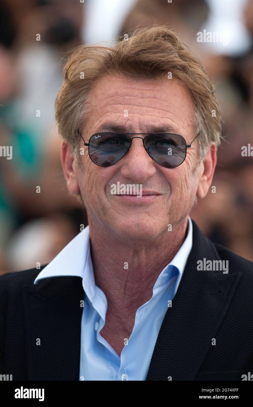 Sean Penn attending the Flag Day Photocall as part of the 74th Cannes International Film Festival in Cannes, France on July 11, 2021. Photo by Aurore Marechal/ABACAPRESS.COM Stock Photo