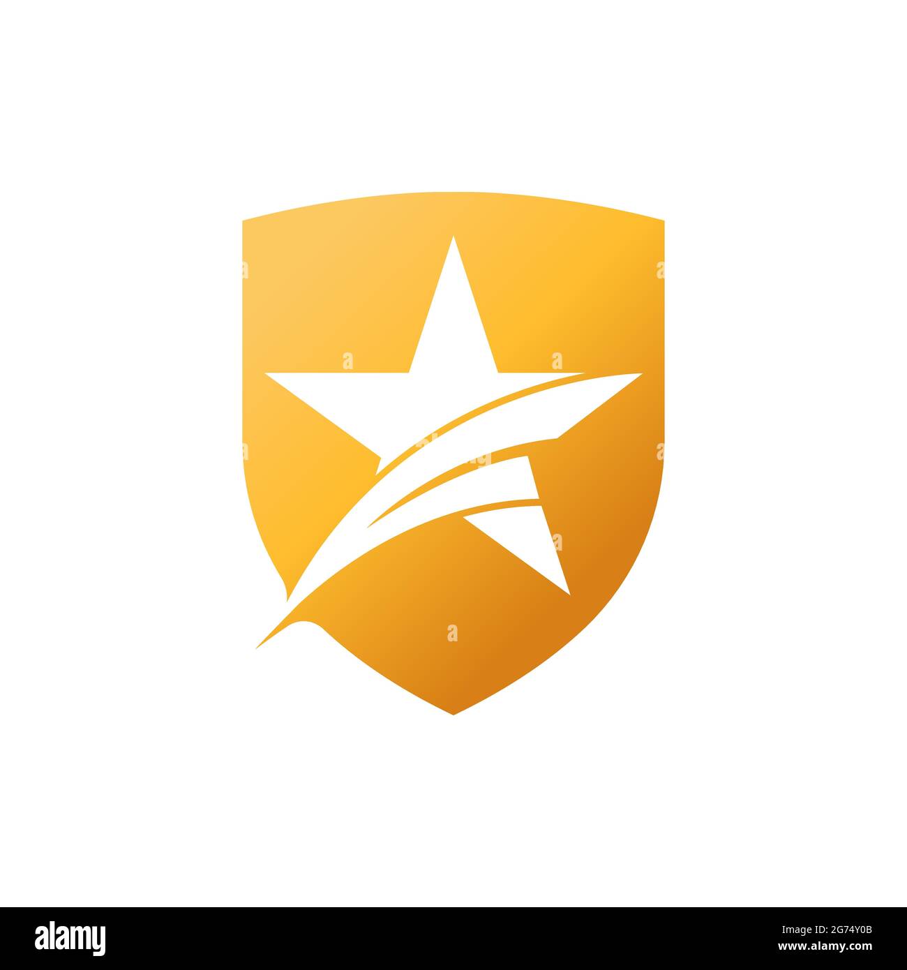 Abstract Star Logo icon Design Vector template. Star Logo with Shield ...