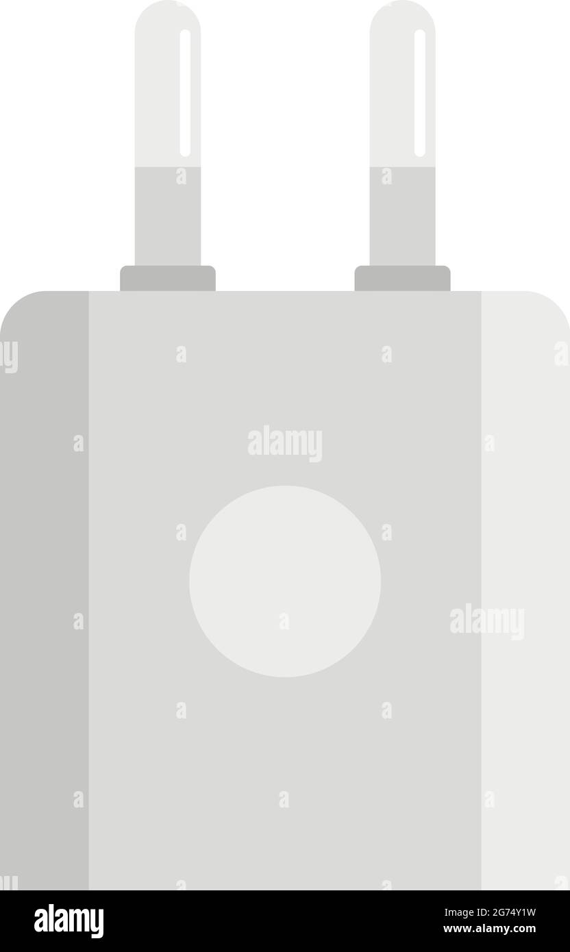 Smartphone plug icon flat isolated vector Stock Vector