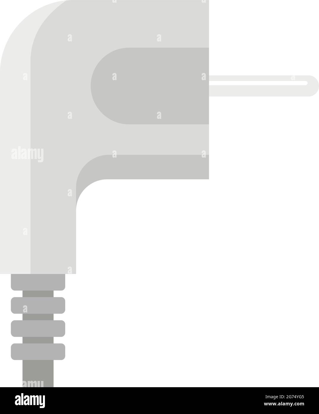 Plug connector icon flat isolated vector Stock Vector