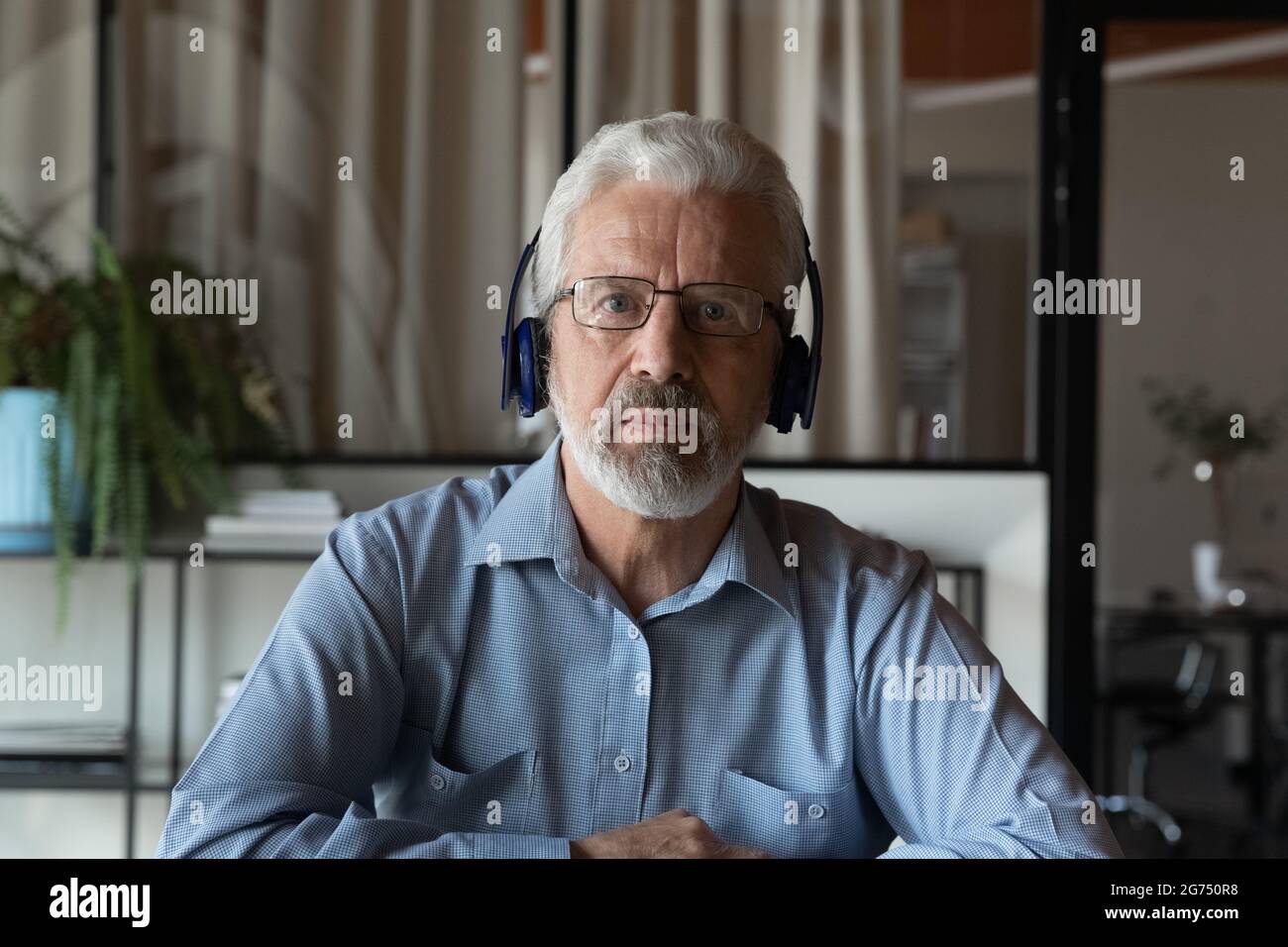 Serious female teacher glasses hi-res stock photography and images - Alamy