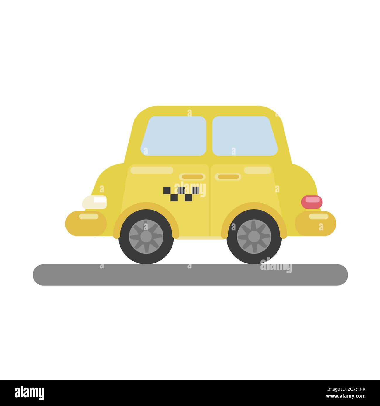 Colorful taxi icon isolated vector illustration Stock Vector