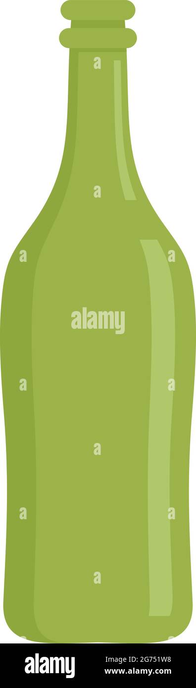 Glass bottle icon flat isolated vector Stock Vector Image & Art - Alamy