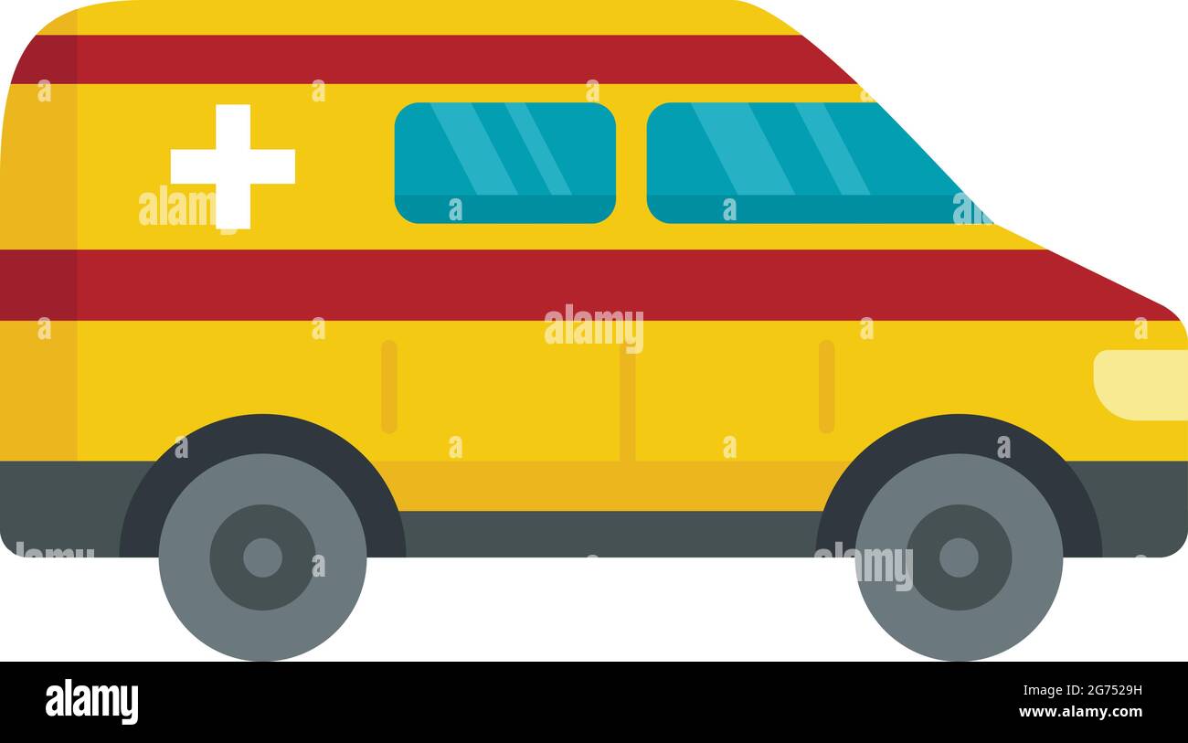 Ambulance car icon flat isolated vector Stock Vector Image & Art Alamy