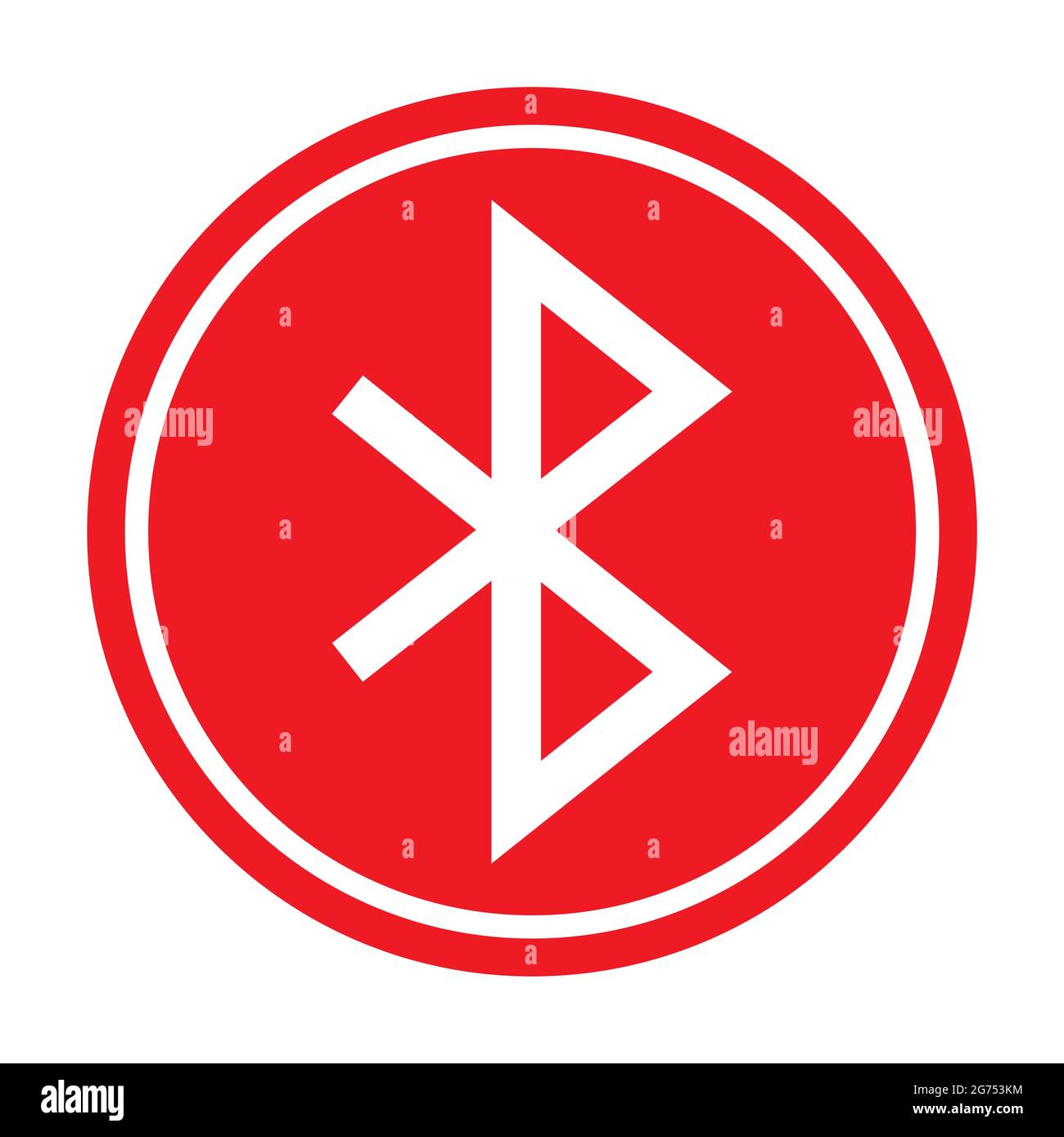 Bluetooth technology icon, network connection web symbol, sharing data