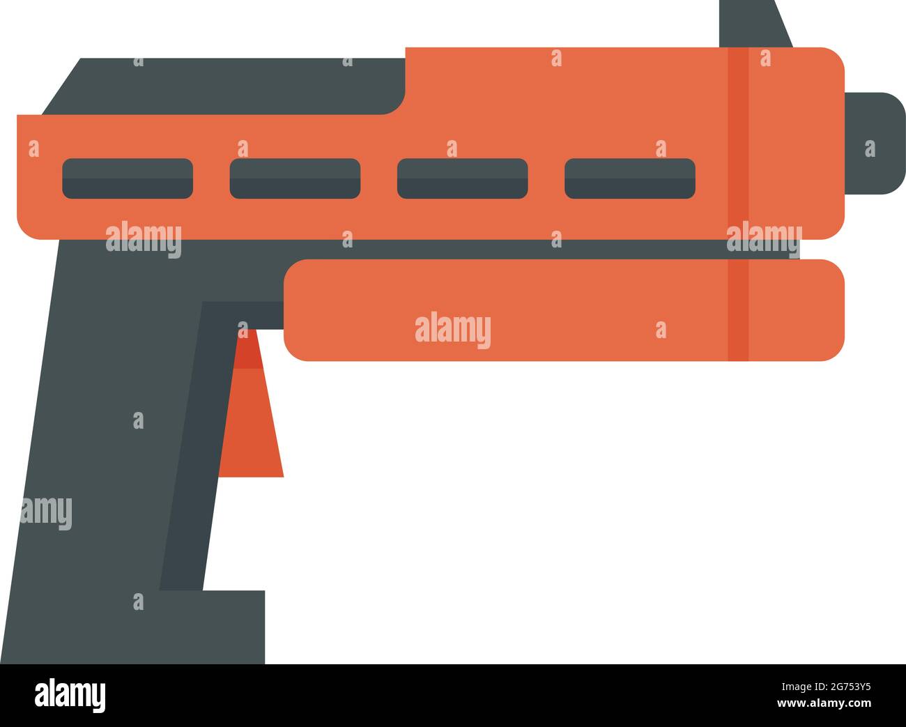 Futuristic blaster icon flat isolated vector Stock Vector Image & Art ...