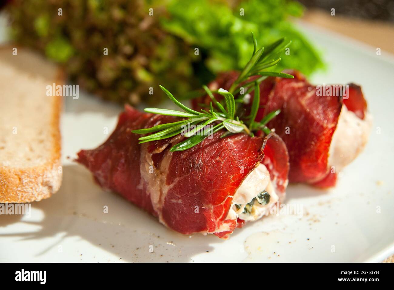 Traditional turkish food stuffed with bacon Stock Photo