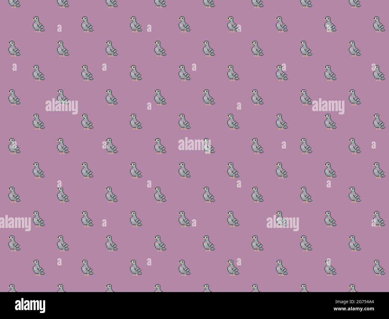 Pixel pigeon background Stock Photo - Alamy