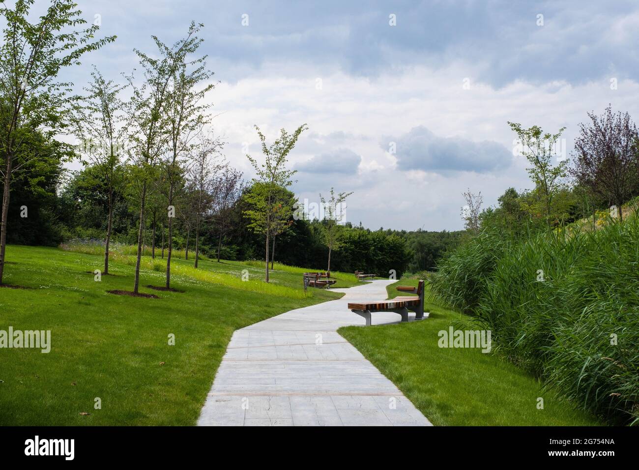 London, UK July 2021 London Blossom Garden Covid19 living memorial