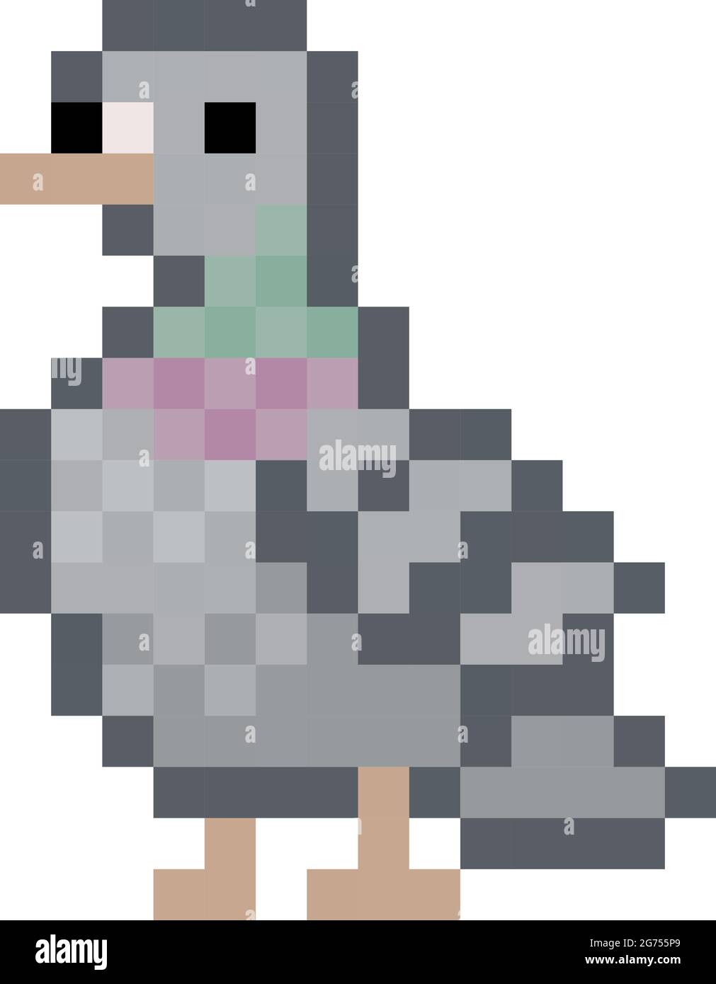 Pixel pigeon vector, isolated Stock Vector Image & Art Alamy