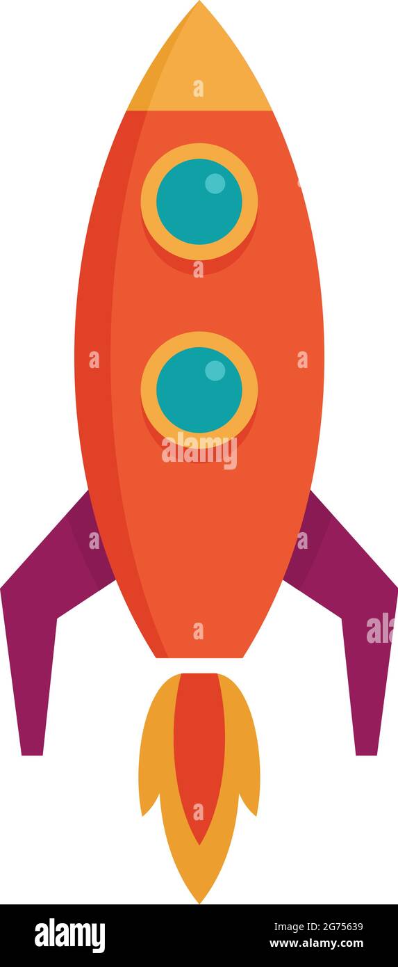 Startup rocket icon flat isolated vector Stock Vector Image & Art - Alamy