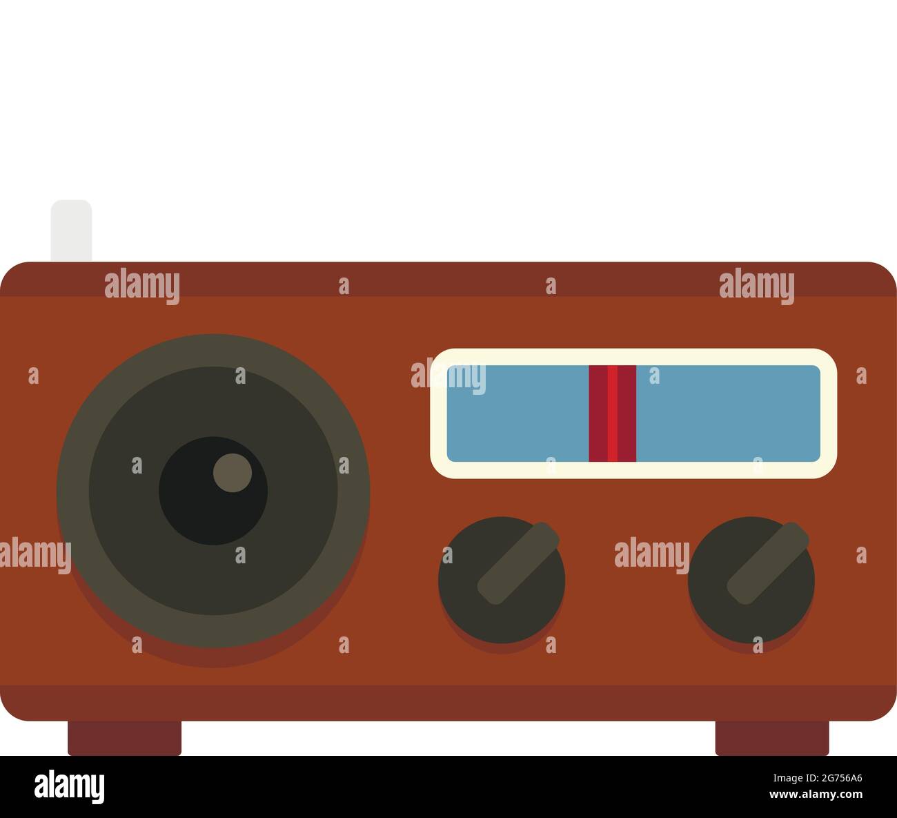 Radio icon flat isolated vector Stock Vector Image & Art - Alamy