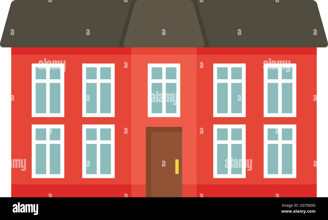City cottage icon flat isolated vector Stock Vector Image & Art - Alamy
