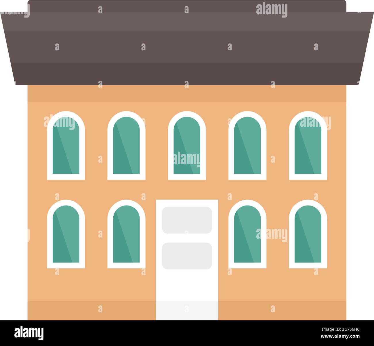 Cabin cottage icon flat isolated vector Stock Vector Image & Art - Alamy