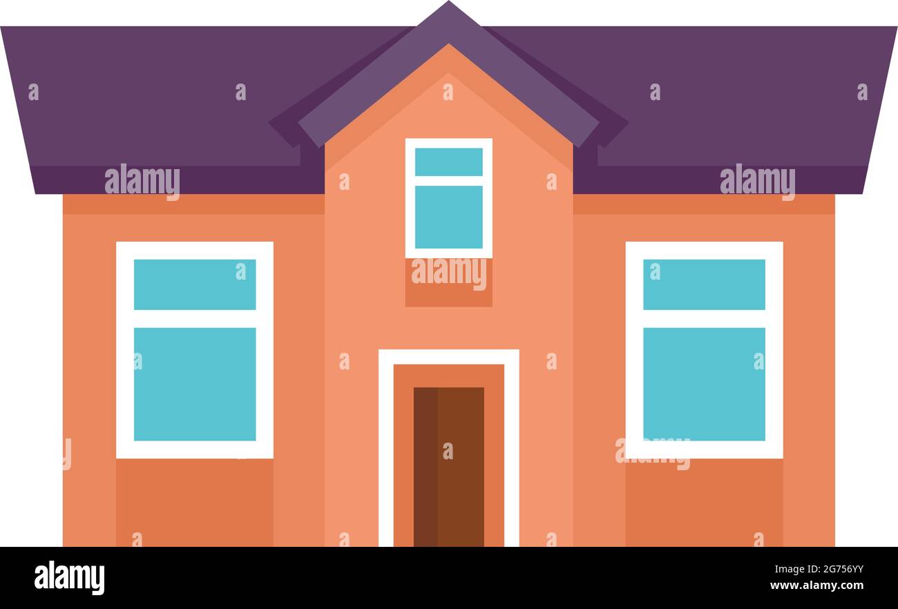 Town cottage icon flat isolated vector Stock Vector Image & Art - Alamy