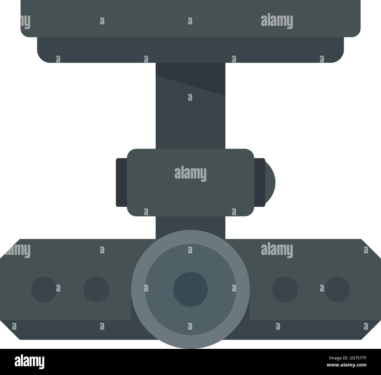 Protection dvr camera icon flat isolated vector Stock Vector