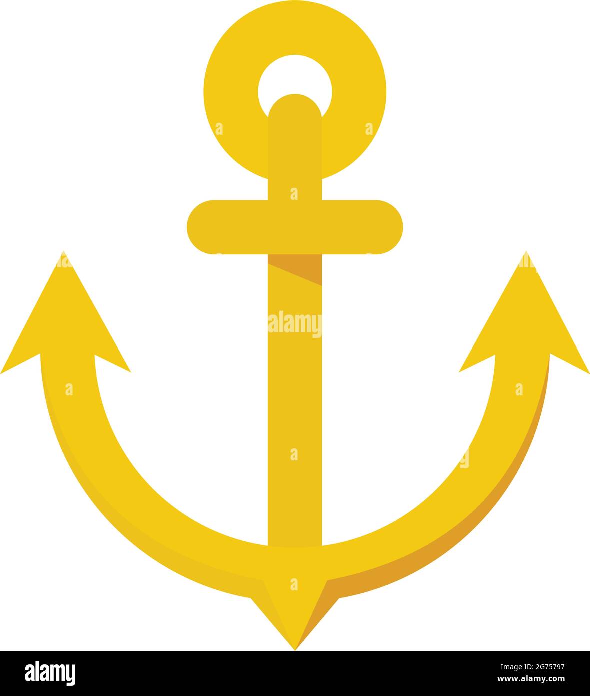 Boat anchor icon flat isolated vector Stock Vector Image & Art Alamy