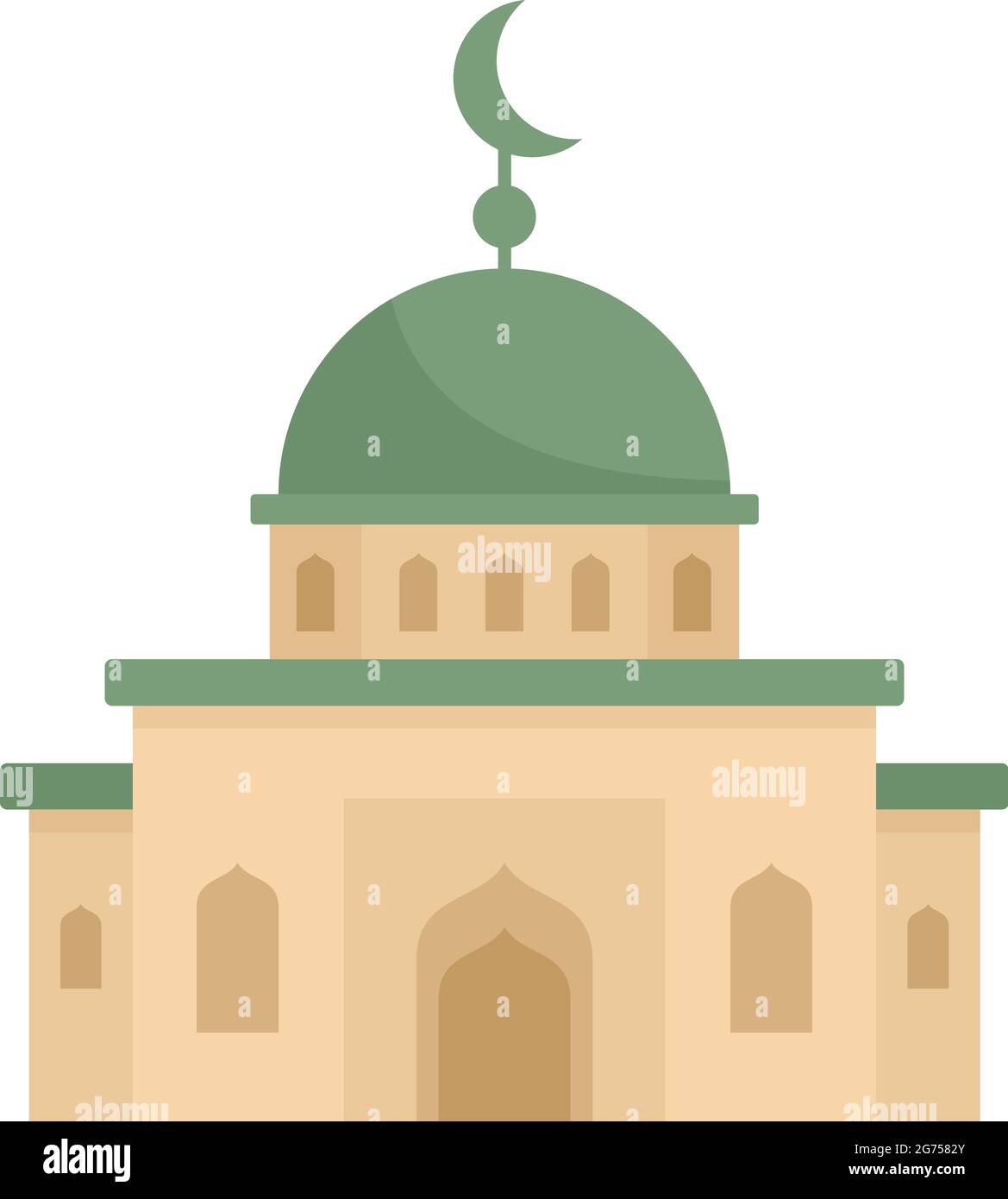 Mosque icon flat isolated vector Stock Vector Image & Art - Alamy