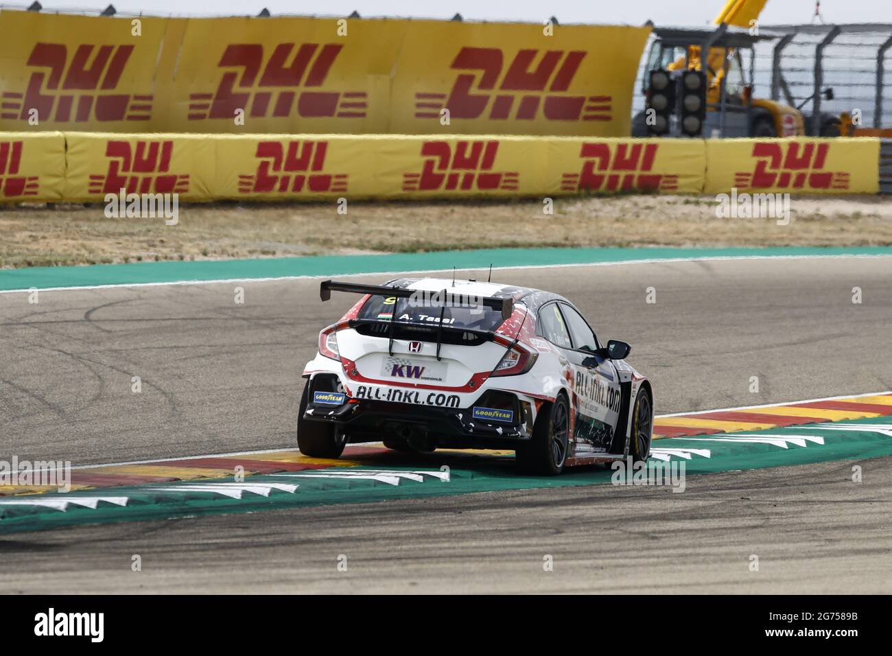 09 Tassi Attila (hun), ALL-INKL.DE Munnich Motorsport, Honda Civic Type R TCR (FK8), action during the 2021 FIA WTCR Race of Spain, 3rd round of the 2021 FIA World Touring Car Cup, on the Ciudad del Motor de Aragon, from July 10 to 11, 2021 in Alcaniz, Spain - Photo Xavi Bonilla / DPPI Stock Photo