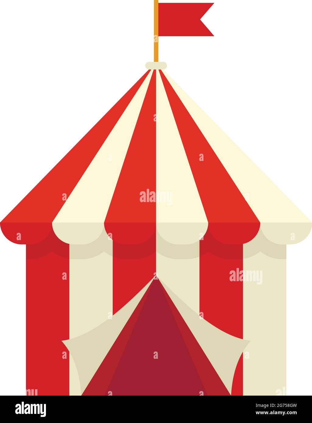 Circus tent icon flat isolated vector Stock Vector Image & Art - Alamy