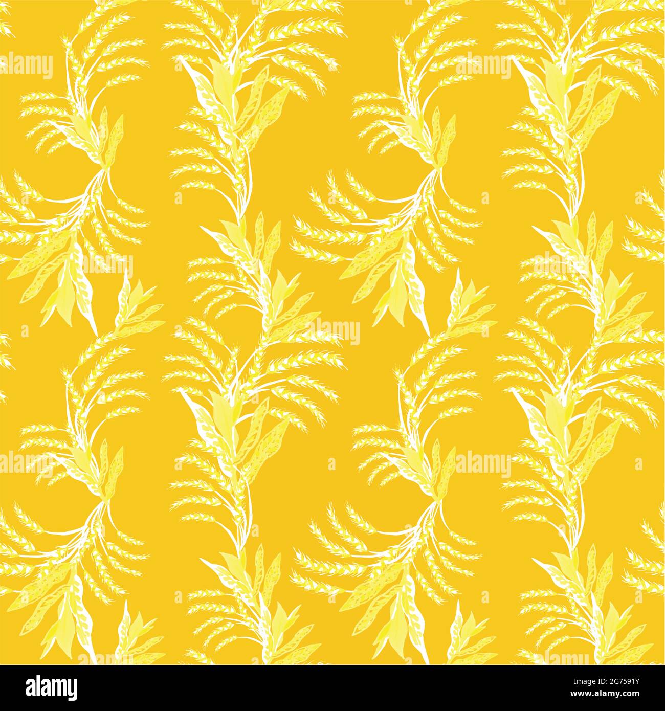 Seamless patterns with illustration of corn Stock Vector Image & Art ...