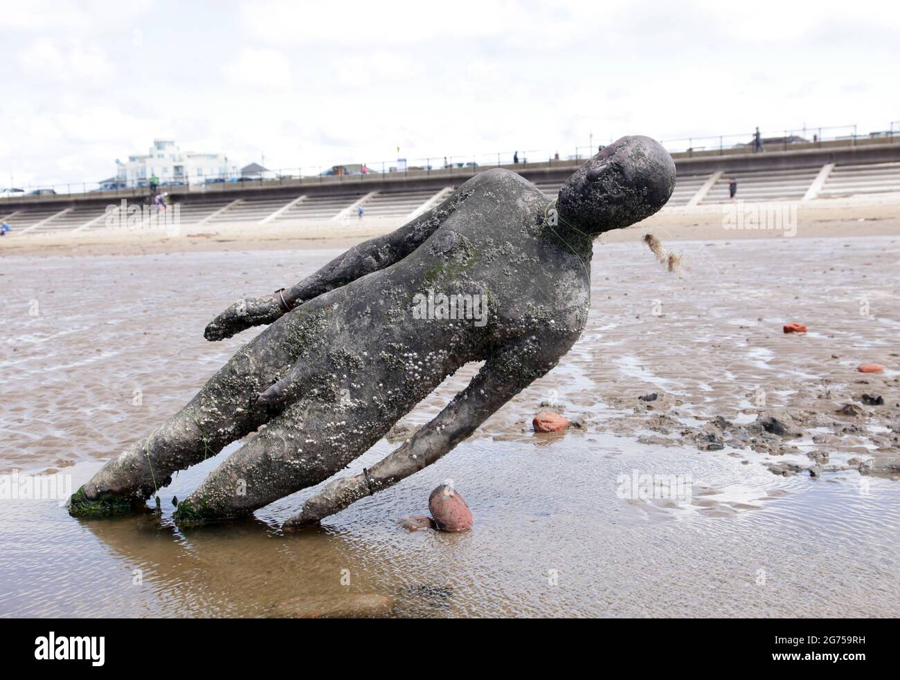 Liverpool, England 28th May 2019 One of 100 statues made by Anthony