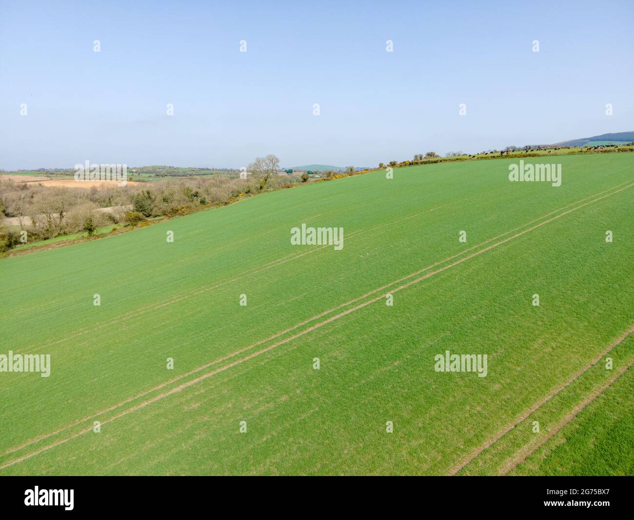 Drone Wexford countryside Stock Photo