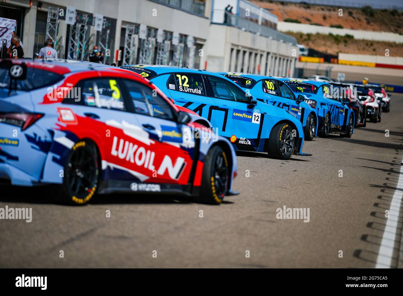 12 Urrutia Santiago (uru), Cyan Performance Lynk & Co, Lync & Co 03 TCR, action during the 2021 FIA WTCR Race of Spain, 3rd round of the 2021 FIA World Touring Car Cup, on the Ciudad del Motor de Aragon, from July 10 to 11, 2021 in Alcaniz, Spain - Photo Florent Gooden / DPPI Stock Photo