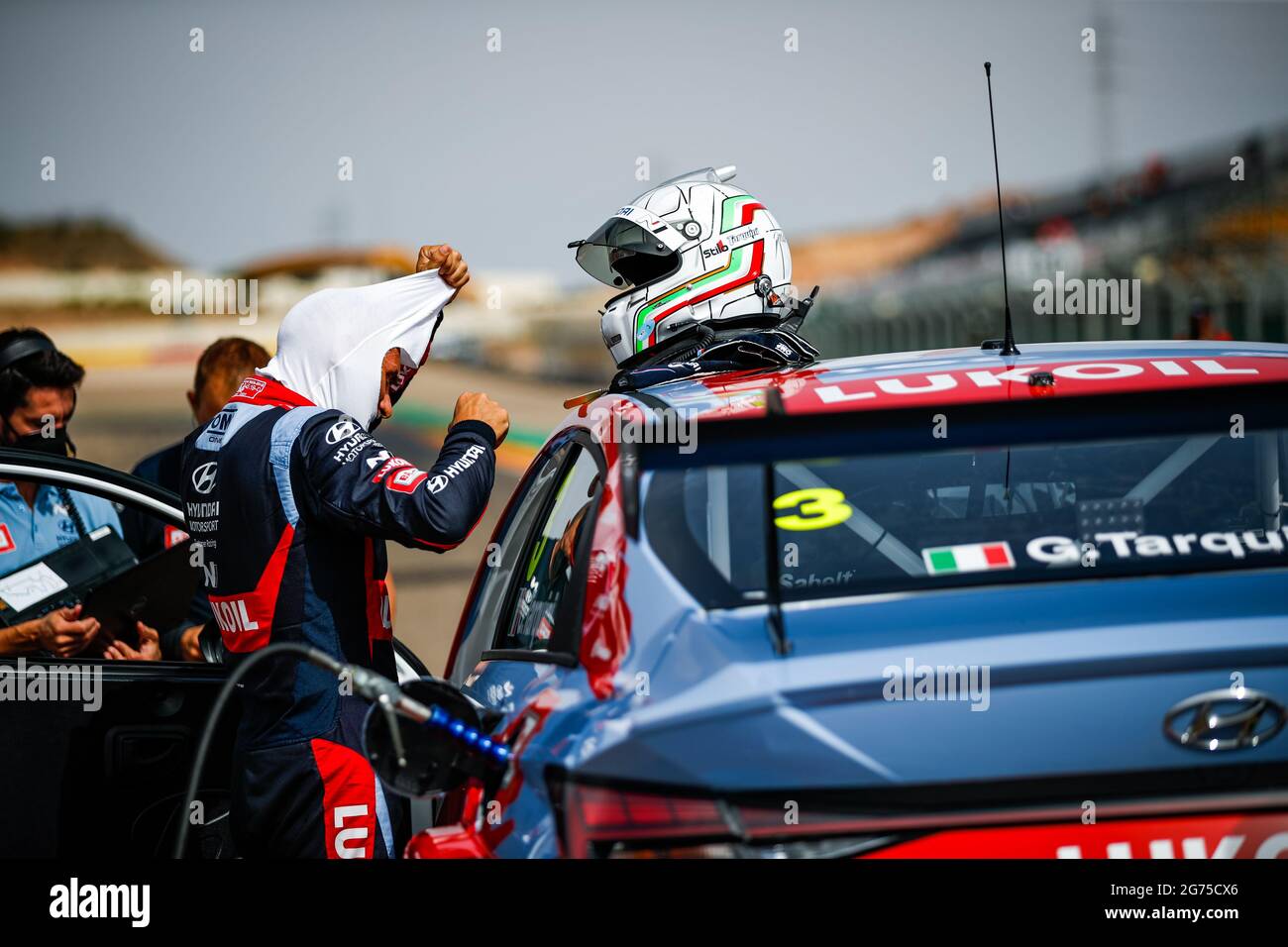 Tarquini Gabriele (ita), BRC Hyundai N Lukoil Squadra Corse, Hyundai Elantra N TCR, portrait during the 2021 FIA WTCR Race of Spain, 3rd round of the 2021 FIA World Touring Car Cup, on the Ciudad del Motor de Aragon, from July 10 to 11, 2021 in Alcaniz, Spain - Photo Florent Gooden / DPPI Stock Photo