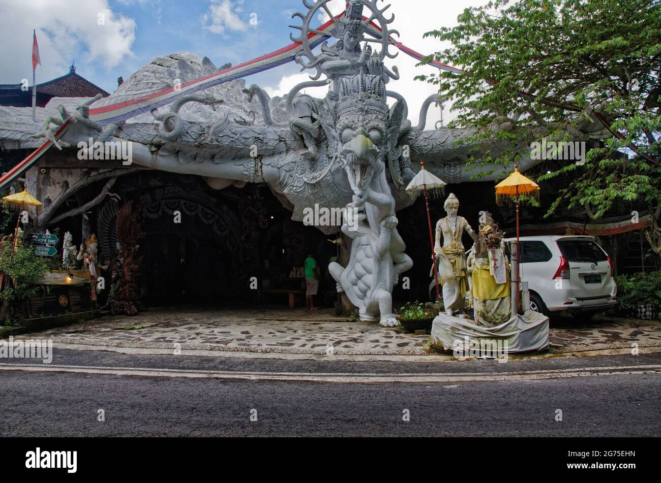 Roadside granite and marble statue and decoration centre Bali, Indonesia Stock Photo