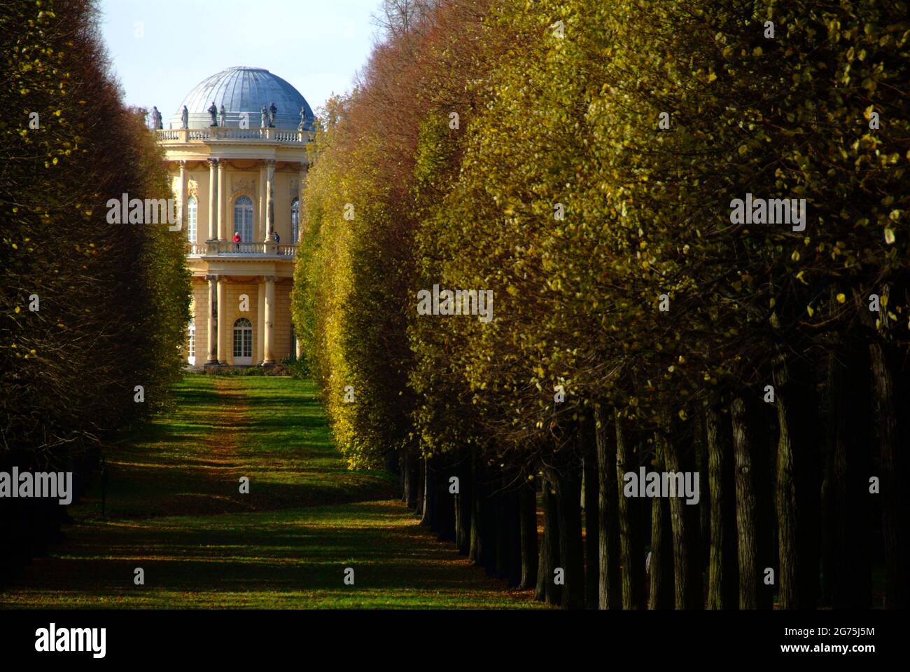 Autumn on Belvedere Klausberg in  the Park Sanssouci, Potsdam Stock Photo