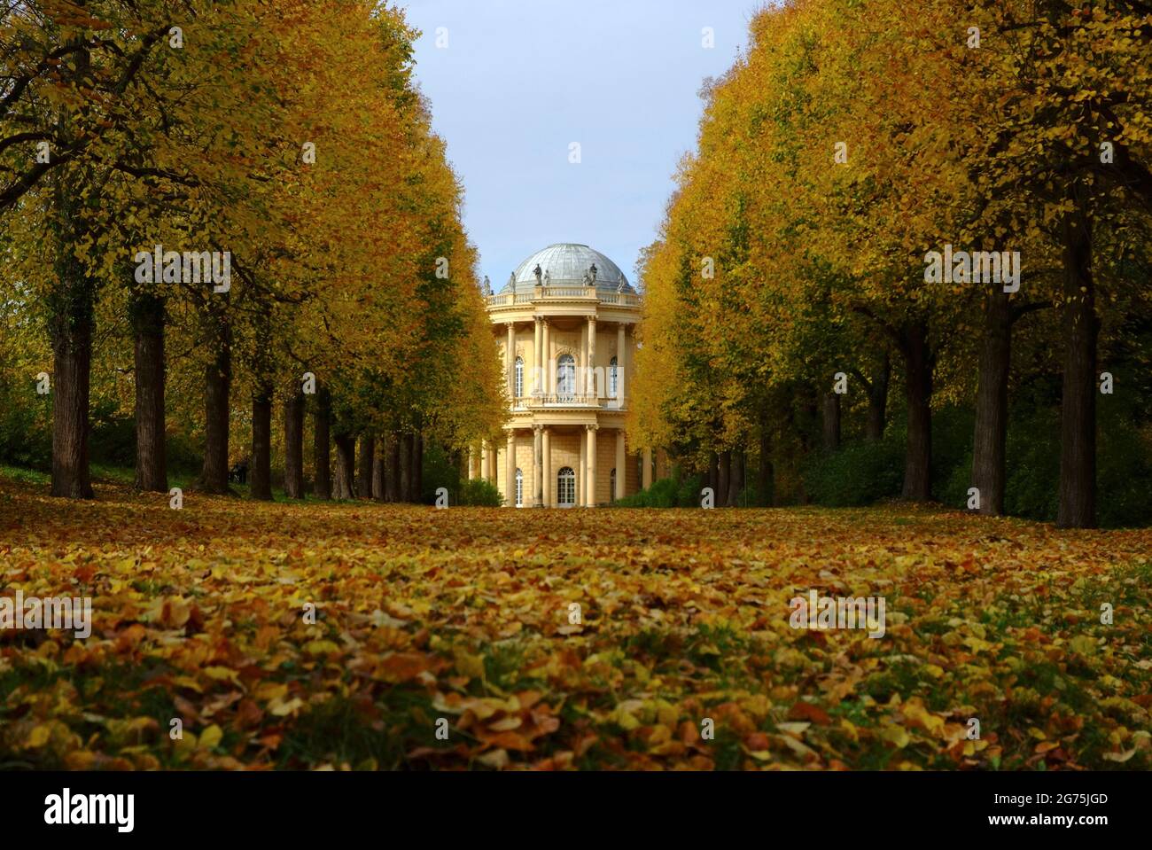 Autumn at Belvedere Klausberg in the Park Sanssouci, Potsdam Stock Photo