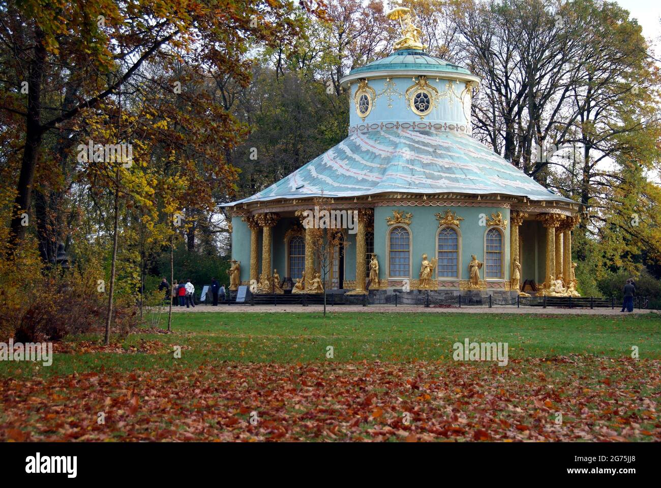 The Chinese Tea House in the Sanssouci Park Stock Photo