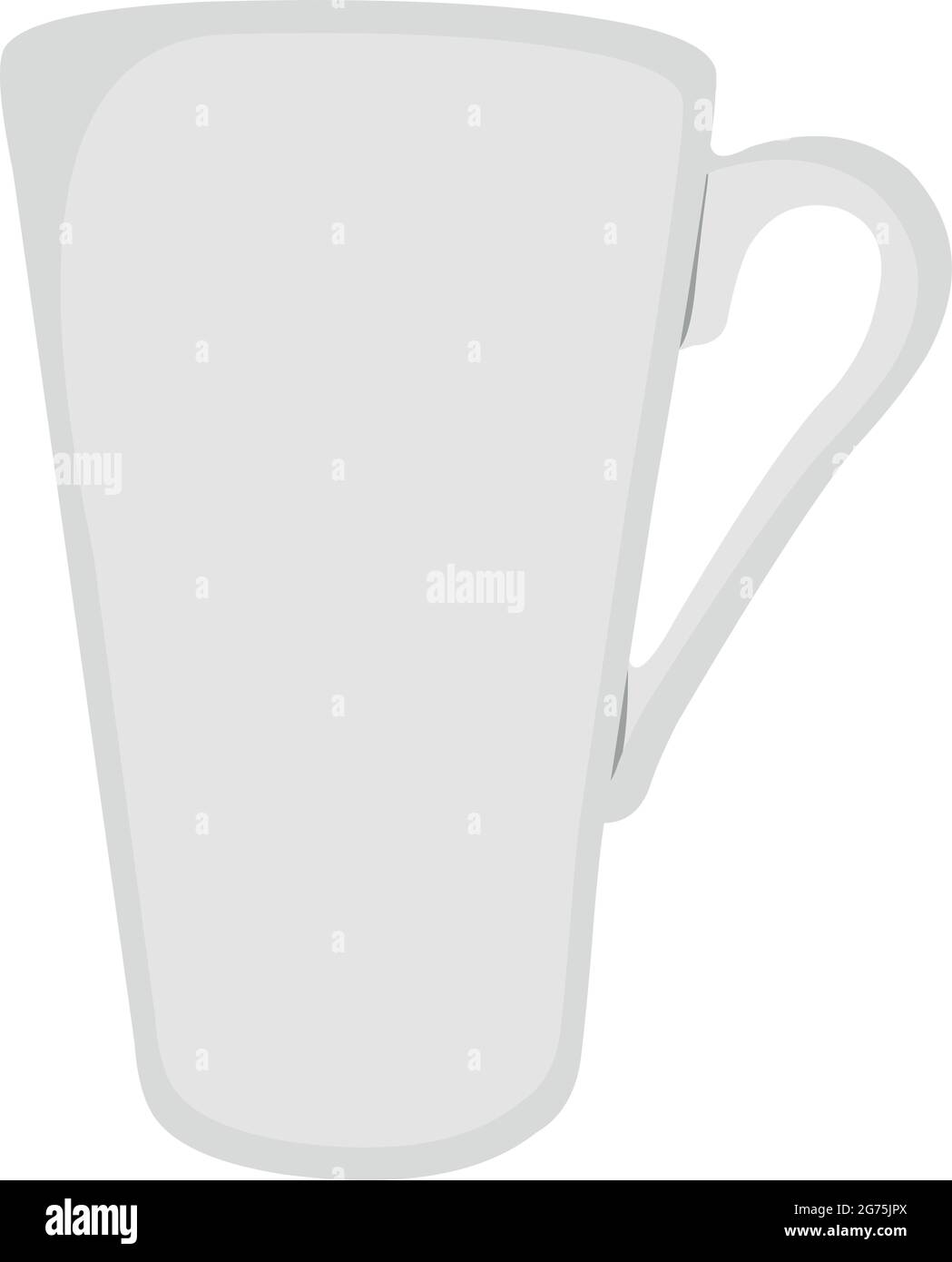 Vector emoticon illustration of a cup of coffee or tea Stock Vector