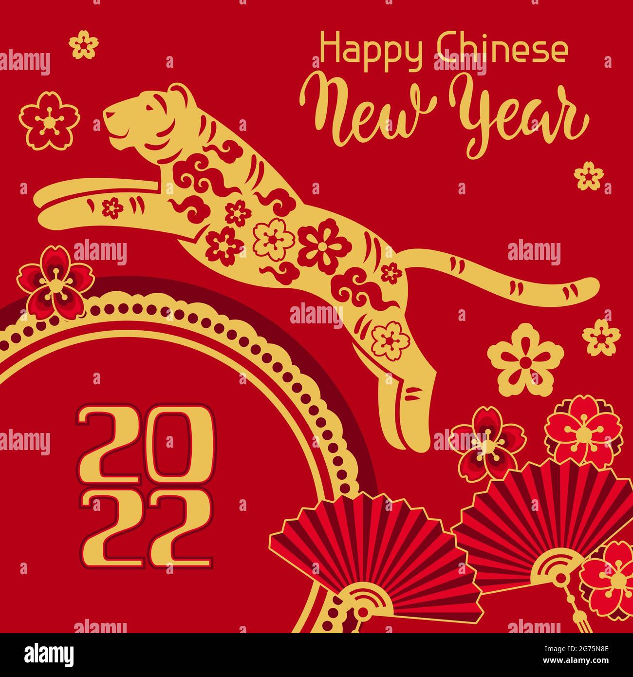 Chinese new year wishes 2022 tiger