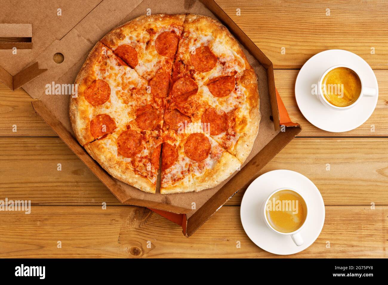 Pizza in Half-open Box Mockup - Top View - Free Download Images High  Quality PNG, JPG