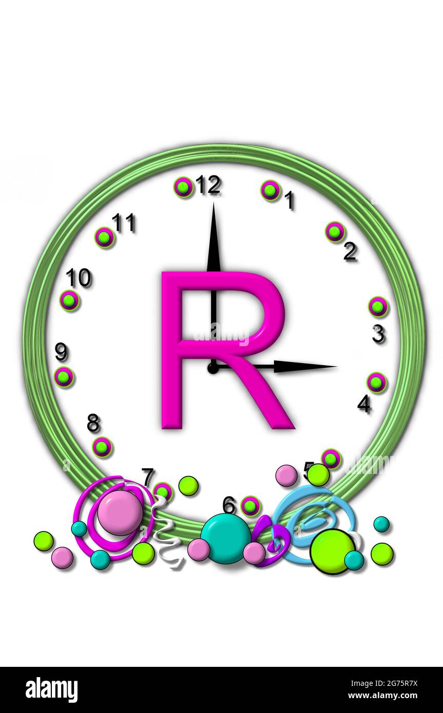 The letter R, in the alphabet set Timeless, is sitting in the middle of ...