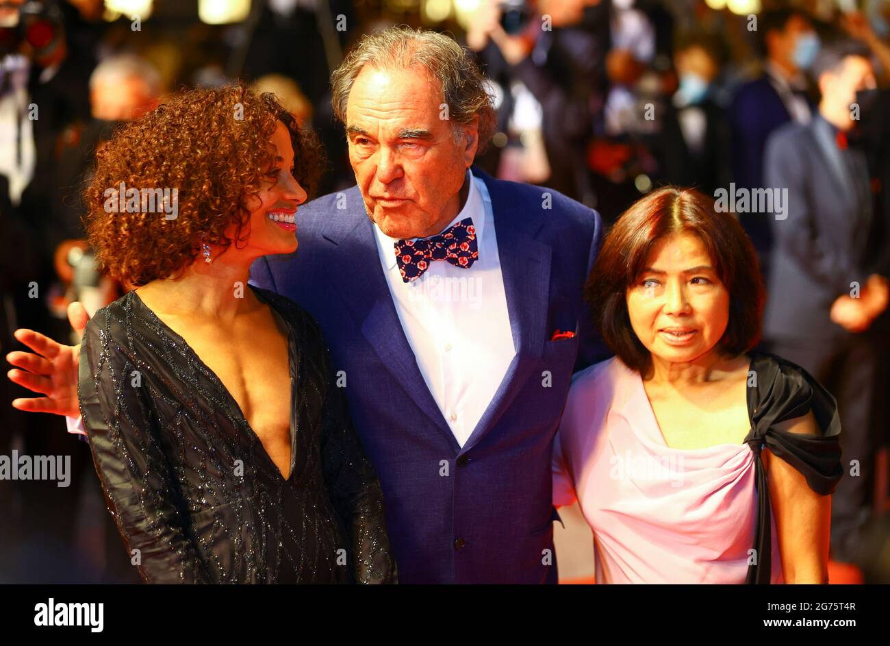 Cannes, France. 10th July, 2021. Director Oliver Stone and his