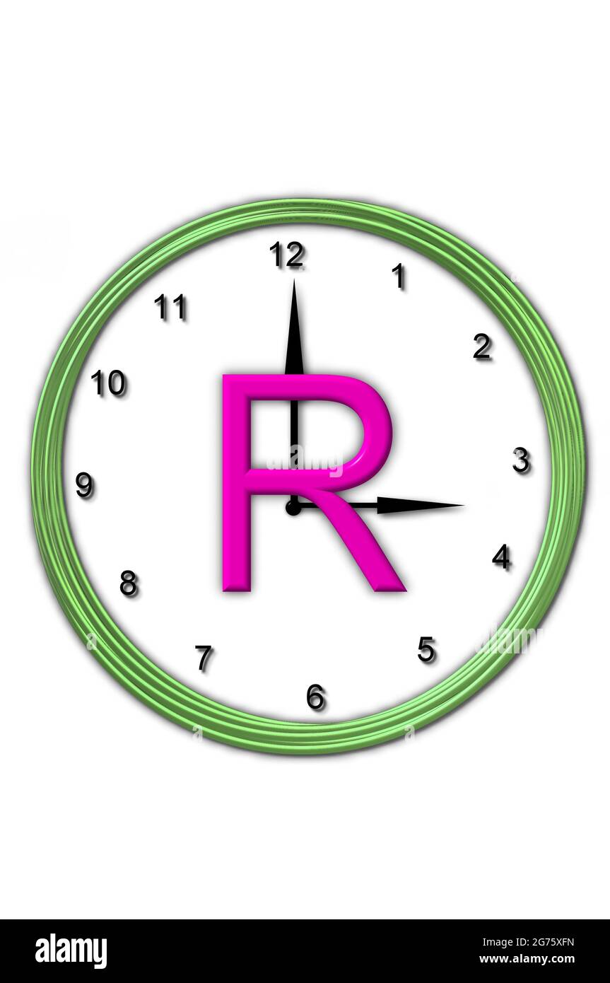 The letter R, in the alphabet set Timeless, is sitting in the middle of ...