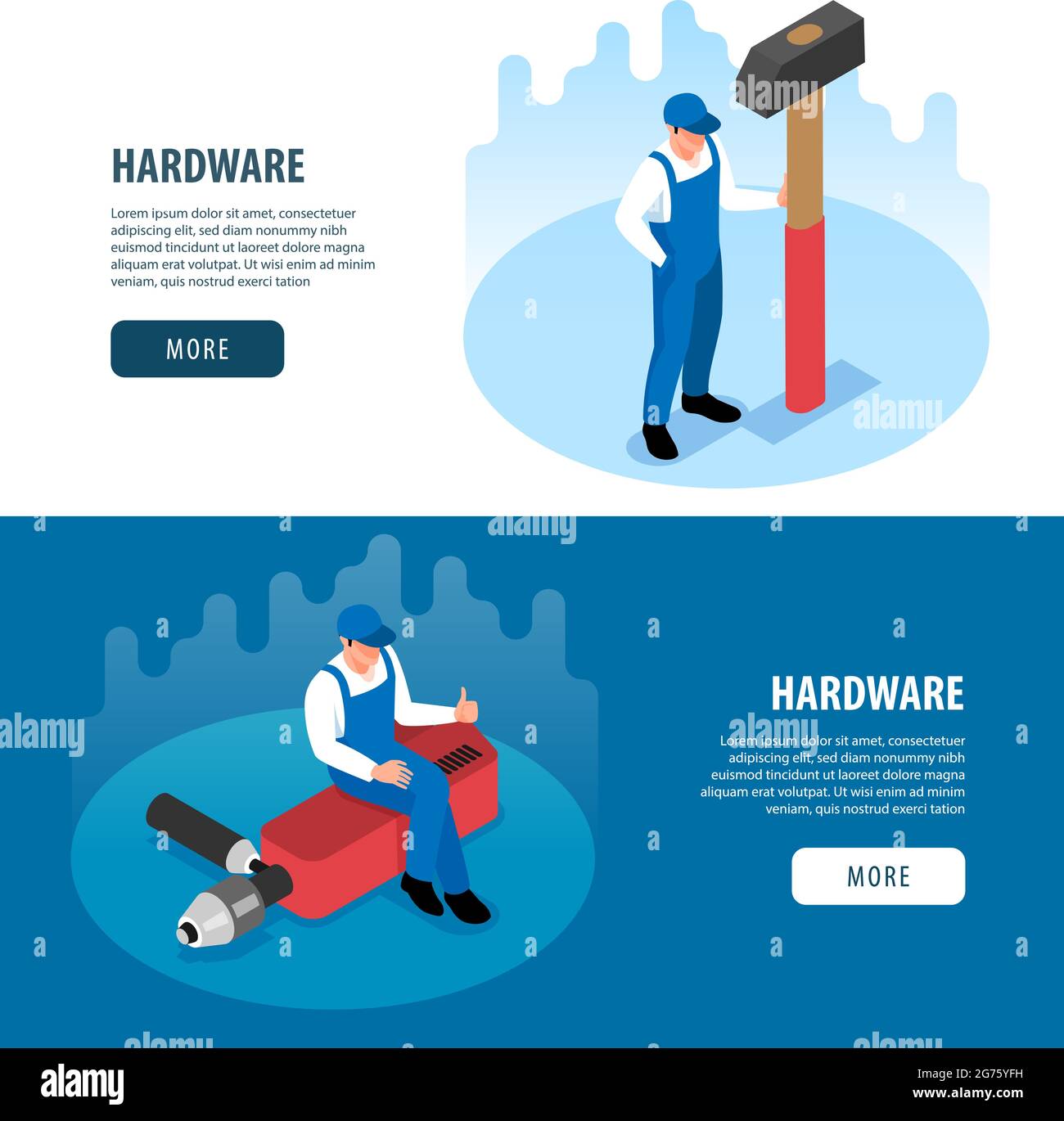 Carpentry banners set Stock Vector Images - Alamy