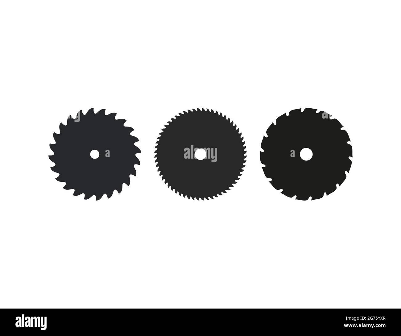 Vector illustration. flat design. Saw blade, circular blade icon Stock