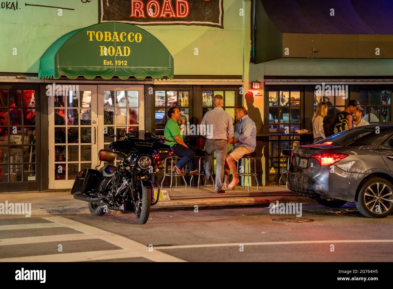 tobacco road bar miami Miami, FL, USA - July 9, 2021: Tobacco Road Bar established in 1912 located  at Brickell Miami Stock Photo