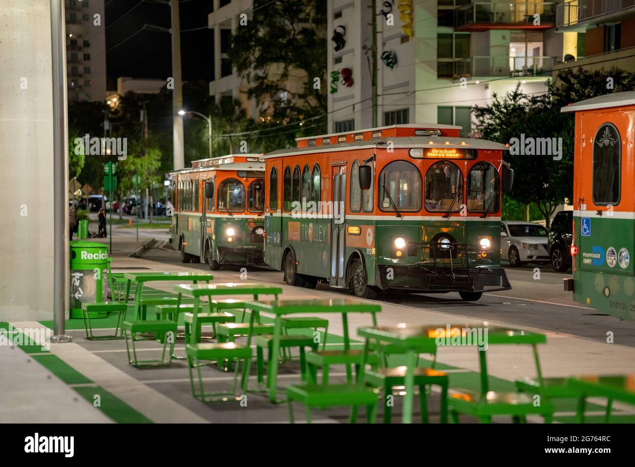 Miami brickell trolley hires stock photography and images Alamy